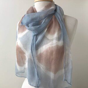 100% Silk Artist Dyed Chiffon Scarf